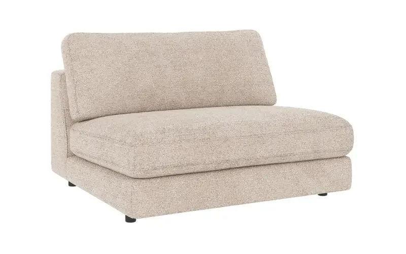 ROWICO Duncan 1,5 pers. modul lenestol, mellom - lys gr stoff