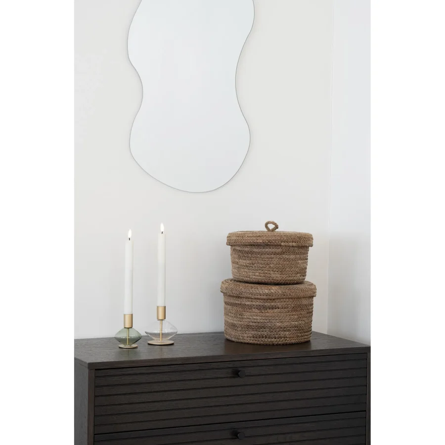 HOUSE NORDIC Kyoto kommode, med 4 skuffer - rkt eikefiner og svart stl