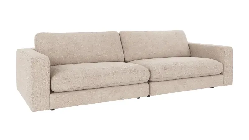 ROWICO Duncan 3 pers. modulsofa - lysegrt stoff