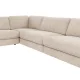 ROWICO Duncan h�rnsoffa 2+3-sits �ppen h�ger sida ljusgr� tyg Robin #01 (c3)