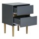 HOUSE NORDIC Bisley sidebord, med 2 skuffer - mrkegr MDF og furu (40x35)