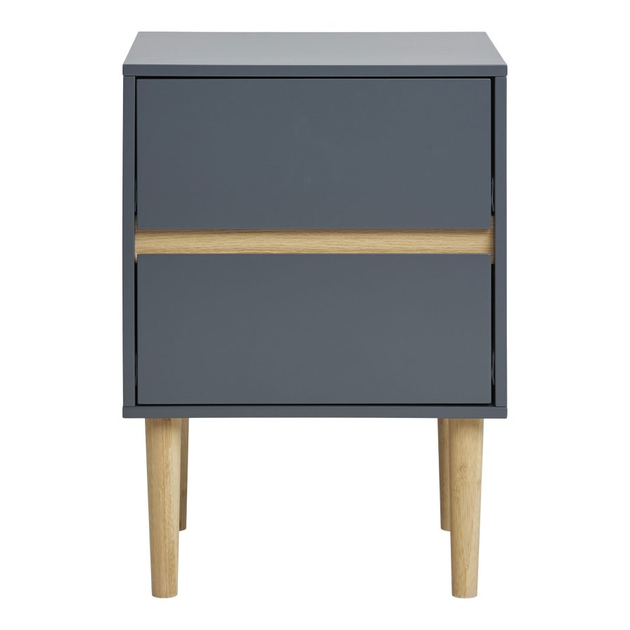 HOUSE NORDIC Bisley sidebord, med 2 skuffer - mrkegr MDF og furu (40x35)