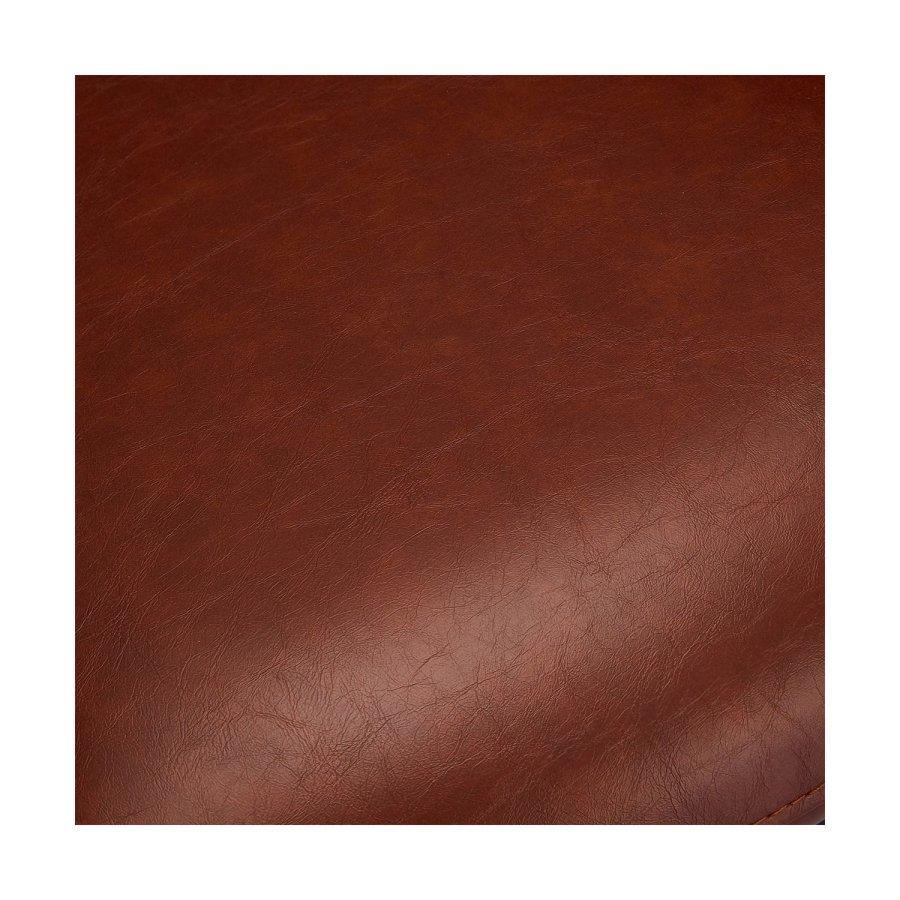 Luna spisebordstol, med armlener - lysebrun PU