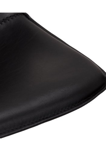 Isabel barkrakk, med rygg og fotsttte - sort PU