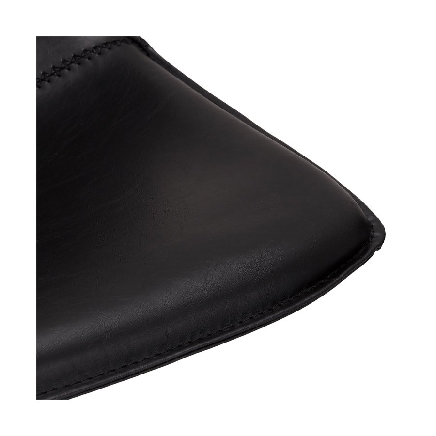 Isabel barkrakk, med rygg og fotsttte - sort PU