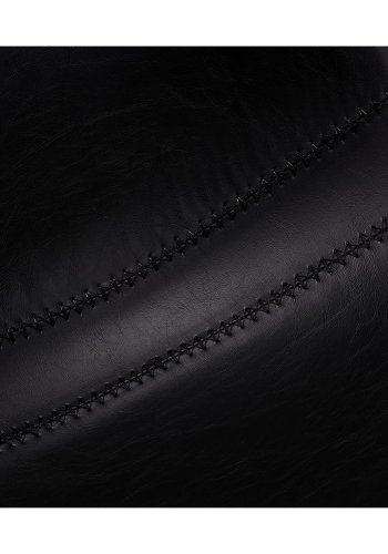 Isabel barkrakk, med rygg og fotsttte - sort PU