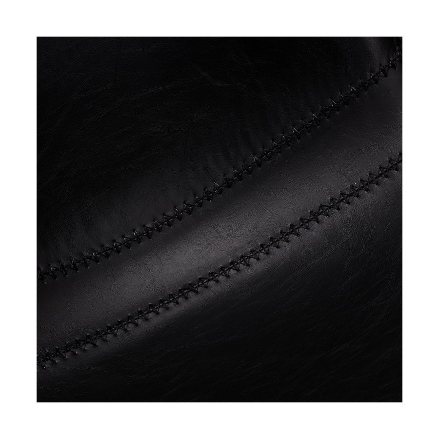 Isabel barkrakk, med rygg og fotsttte - sort PU