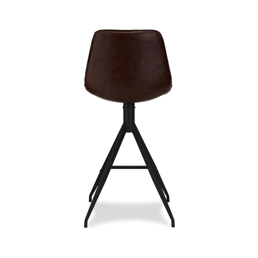 Isabel barkrakk, med rygg og fotsttte - mrkebrun PU