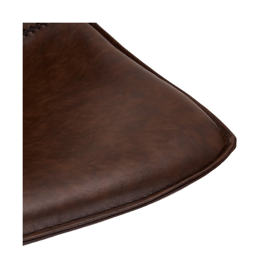 Isabel barkrakk, med rygg og fotsttte - mrkebrun PU