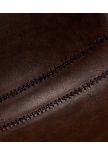 Isabel barkrakk, med rygg og fotsttte - mrkebrun PU