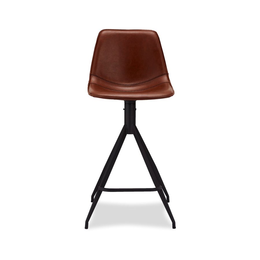 Isabel barkrakk, med rygg og fotsttte - lysebrun PU