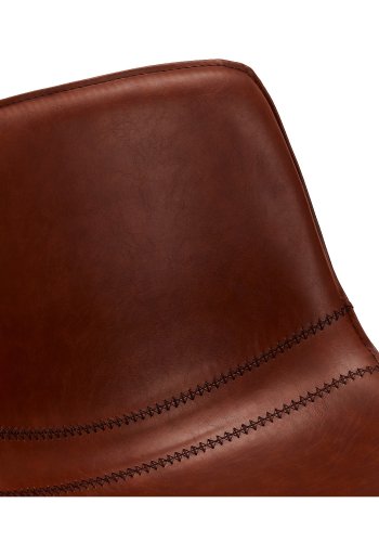 Isabel barkrakk, med rygg og fotsttte - lysebrun PU