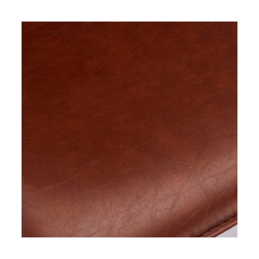 Isabel barkrakk, med rygg og fotsttte - lysebrun PU