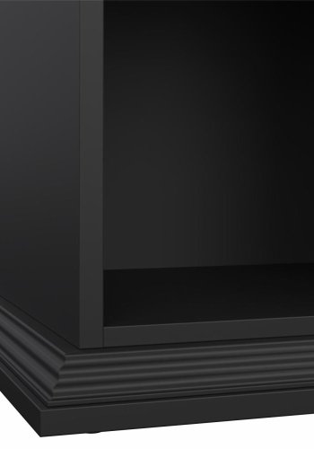 TVILUM North sengebord med 1 skuffe, mat sort, 47,8 x 43,3 x 63,4 cm