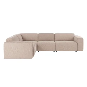 ROWICO Willard h�rnsoffa 2+3-sits ljusbeige tyg Alice #01 (c4)