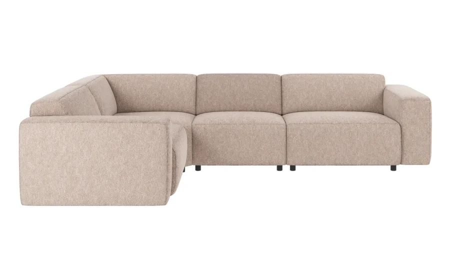ROWICO Willard h�rnsoffa 2+3-sits ljusbeige tyg Alice #01 (c4)