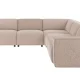 ROWICO Willard h�rnsoffa 3+3-sits ljusbeige tyg Alice #01 (c4)