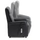 Victor hvilestol, m. 1 motor, setelft, tiltfunksjon, krakk, armlener, hjul - sort skinn/PVC