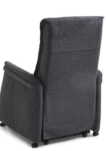 Victor hvilestol, m. 1 motor, setelfter, tiltfunksjon, krakk, armlener, hjul - antrasittgr stoff