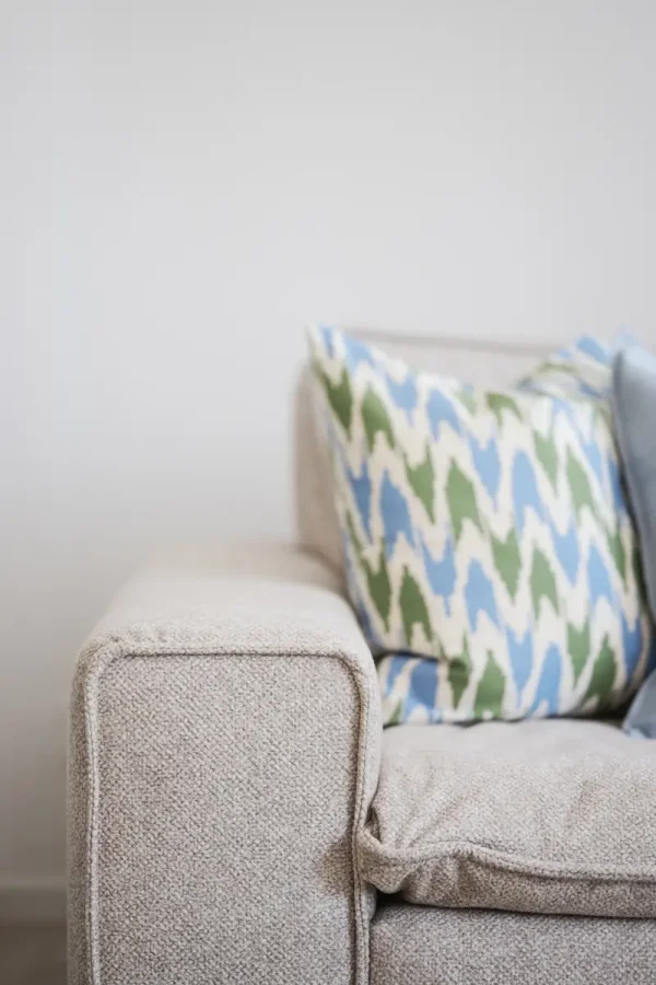 ROWICO Rawlins 3 pers. sofa, m. 4 puter - beige stoff