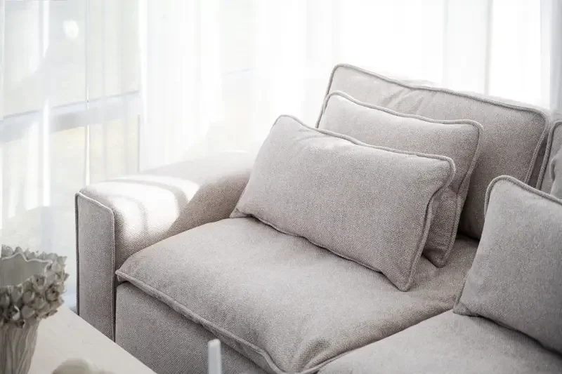 ROWICO Rawlins 3 pers. sofa, m. 4 puter - beige stoff