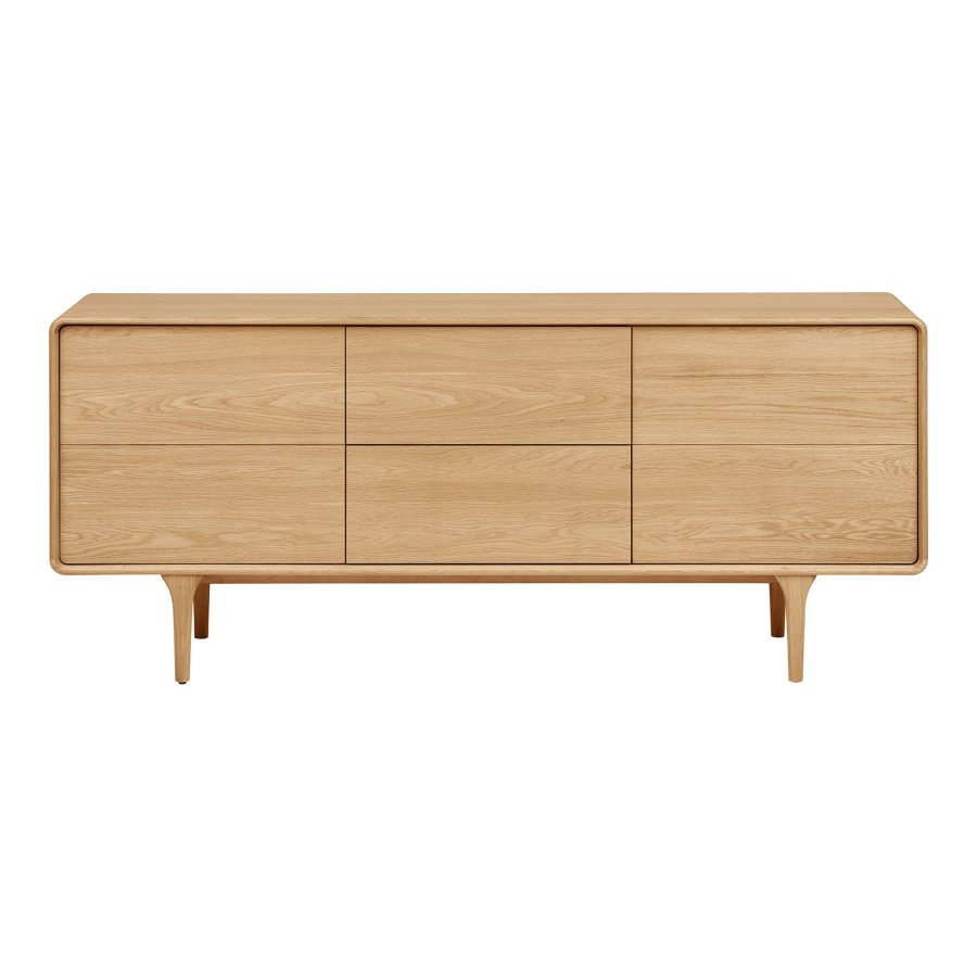 HOUSE NORDIC�Darwin sk�nk, m. 2 l�ger, 2 skuffer og 2 hylder - natur egefiner og eg