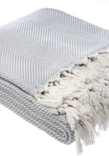 NORDVÄRK Ball? hva? hyre? sengeteppe, rektangulrt - antrasittgr bomull (200x230)