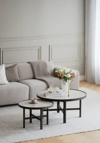 ROWICO Willard 3 pers. modulsofa - lys beige stoff