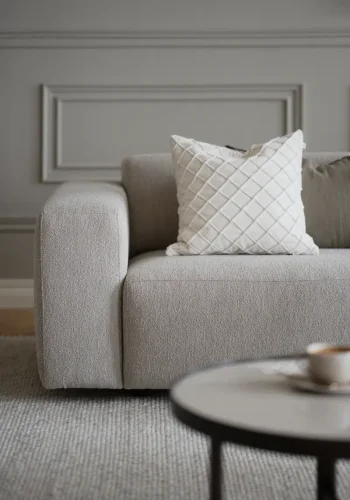 ROWICO Willard 3 pers. modulsofa - lys beige stoff