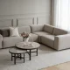 ROWICO Willard h�rnsoffa 2+3-sits ljusbeige tyg Alice #01 (c4)