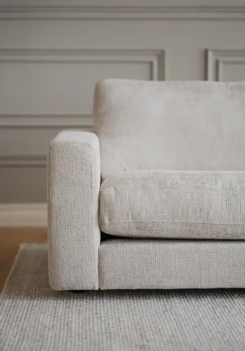 ROWICO Duncan 1,5 pers. modul lenestol, venstre - lys gr stoff