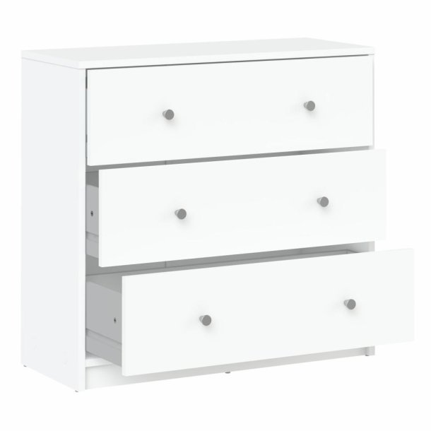May kommode - hvid tr, m. 3 skuffer