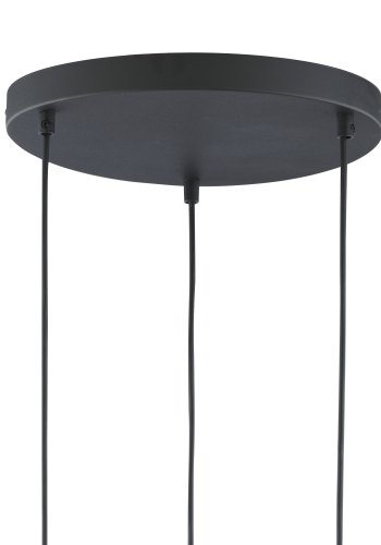 TK Marco taklampe, m. 3 skjermer - flerfarget glass