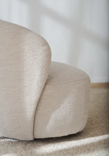 ROWICO Roselawn svingstol - lys beige stoff