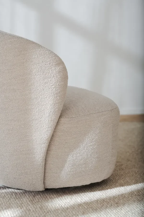 ROWICO Roselawn svingstol - lys beige stoff