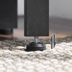 VASAGLE hjrne bokhylle, m. 5 hyller - brun sponplate og sort stl