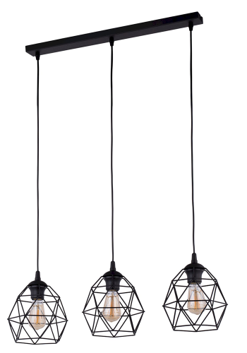  Galaxy svart hengelampe 3-sett 