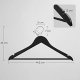 SONGMICS kleshenger, skulderhakk, sklisikker bussstang, 360° svingbar krok - svart lnnetre (sett med 10 stk)