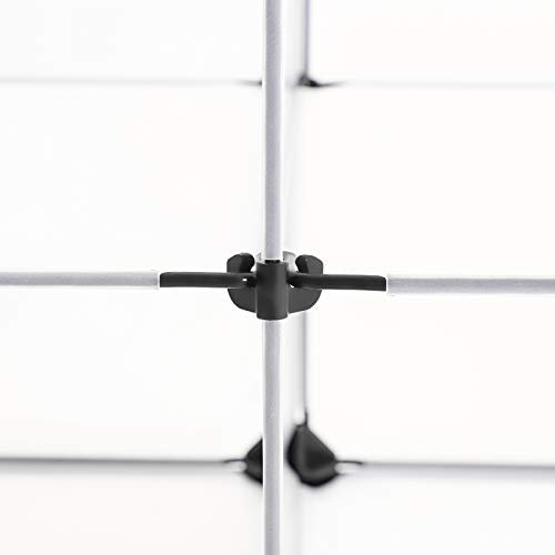 SONGMICS skostativ, stabelbar, m. 9 bokser og 9 hyller - klar plast