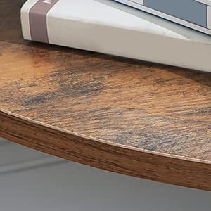 VASAGLE hjrne bokhylle, m. 5 hyller - brun sponplate og sort stl