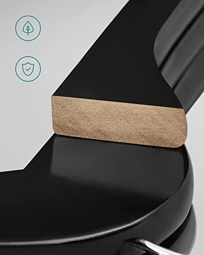 SONGMICS kleshenger, skulderhakk, sklisikker bussstang, 360° svingbar krok - svart lnnetre (sett med 10 stk)