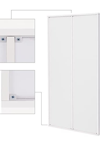 VASAGLE bokhylle, m. 8 rom - hvit sponplate