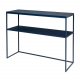 BROSTE COPENHAGEN Tilde Konsolentisch, mit Ablage – dunkelblaues Eisen