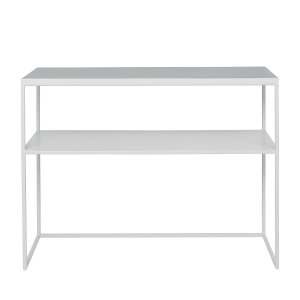 BROSTE COPENHAGEN Tilde konsolbord, med hylla - ljusgrtt järn