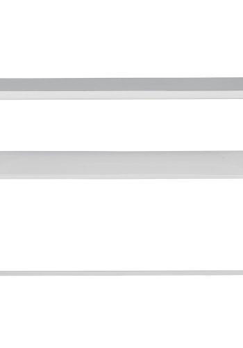 BROSTE COPENHAGEN Tilde Konsolentisch, mit Regal - hellgraues Eisen