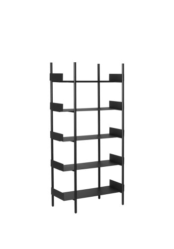 BROSTE COPENHAGEN Nobuko hye ben til DIY bokhylle - svart jern (sett med 2)