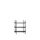 BROSTE COPENHAGEN Nobuko Niedrige Beine für Bücherregal zum Selbstbauen – schwarzes Eisen (2er-Set)