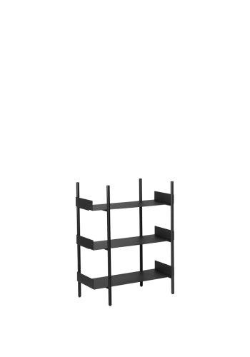 BROSTE COPENHAGEN Nobuko Niedrige Beine für Bücherregal zum Selbstbauen – schwarzes Eisen (2er-Set)