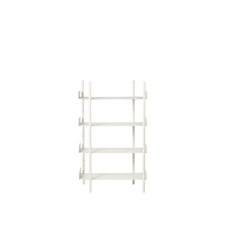 BROSTE COPENHAGEN Nobuko Mittelgroße Beine für selbstgebautes Bücherregal – weißes Eisen (2er-Set)