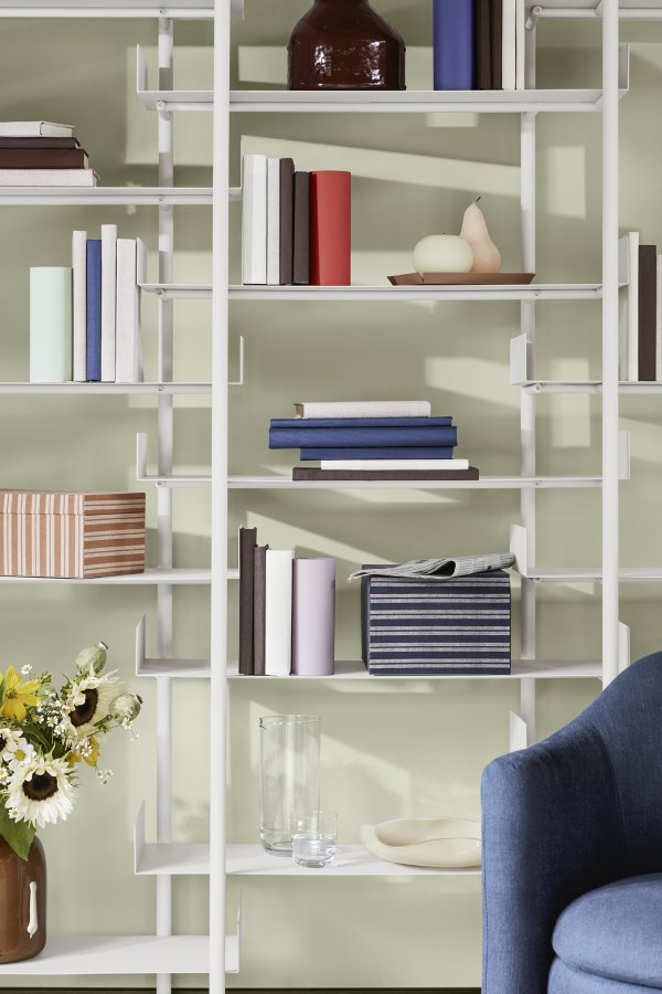 BROSTE COPENHAGEN Nobuko Niedrige Beine für Bücherregal zum Selbstbauen – weißes Eisen (2er-Set)